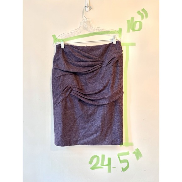 Escada Purple Skirt Suit Blazer Size 42 & 40 Virgin Wool & Crystal Buttons - Picture 8 of 10